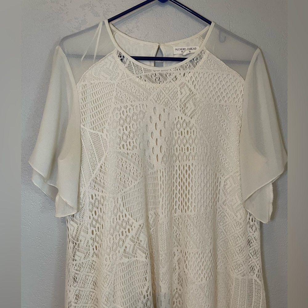 Ivory lace dress